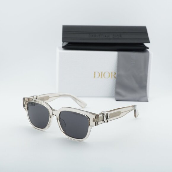 Dior OBLIQUE S1F 78A0 Square Sunglasses - Khaki/Grey main image 10